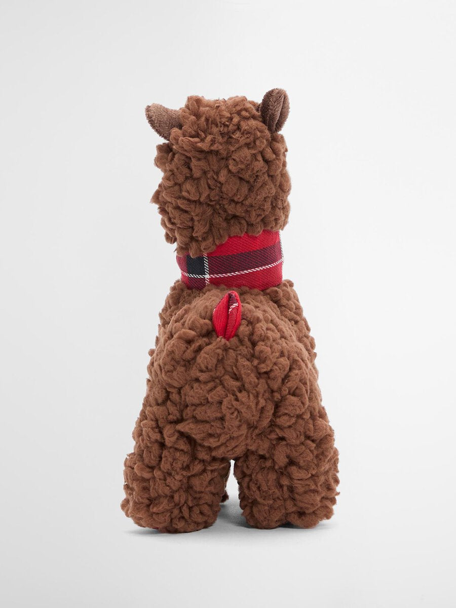 BARBOUR Llama Dog Toy - Brown