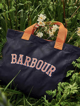 Load image into Gallery viewer, BARBOUR Logo Beach Tote Bag - Women&#39;s - Classic Navy
