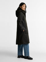 BARBOUR Long Cannich Wax Jacket - Womens - Olive / Classic
