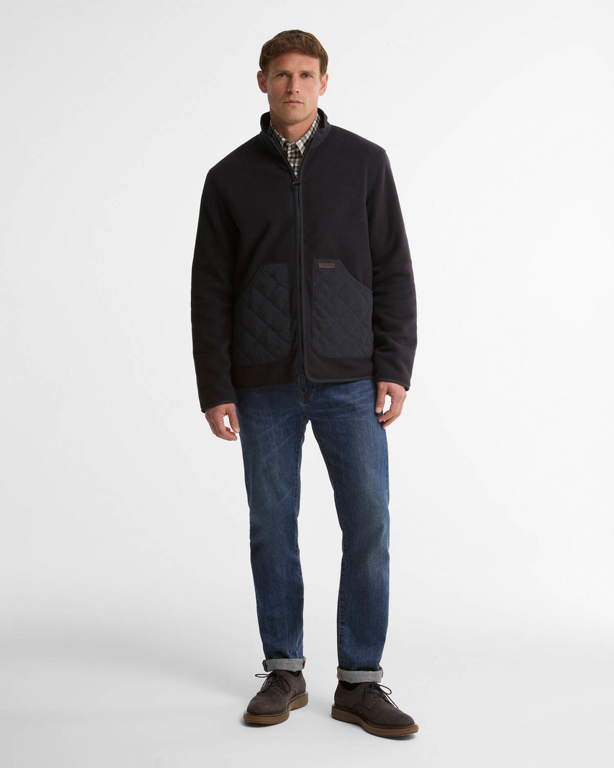 BARBOUR Lowich Fleece - Mens - Dark Navy