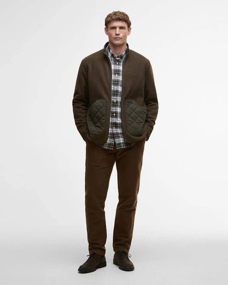 BARBOUR Lowich Fleece - Mens - Olive