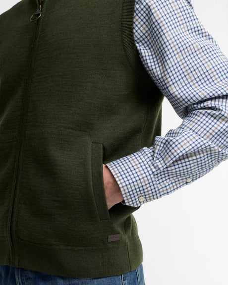 BARBOUR Marcus Gilet - Mens - Olive