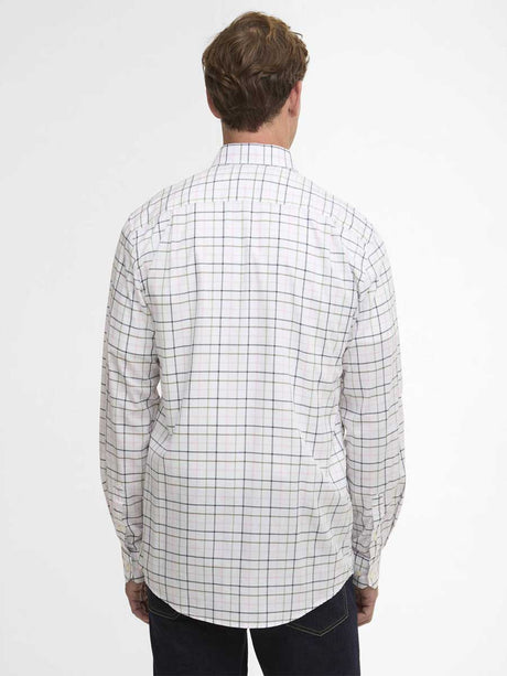 BARBOUR Caswell Tattersall Regular Long-Sleeved Shirt - Mens - Pink