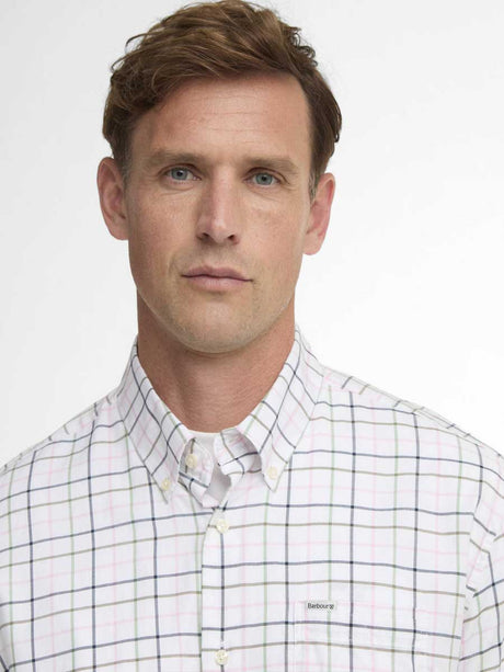 BARBOUR Caswell Tattersall Regular Long-Sleeved Shirt - Mens - Pink