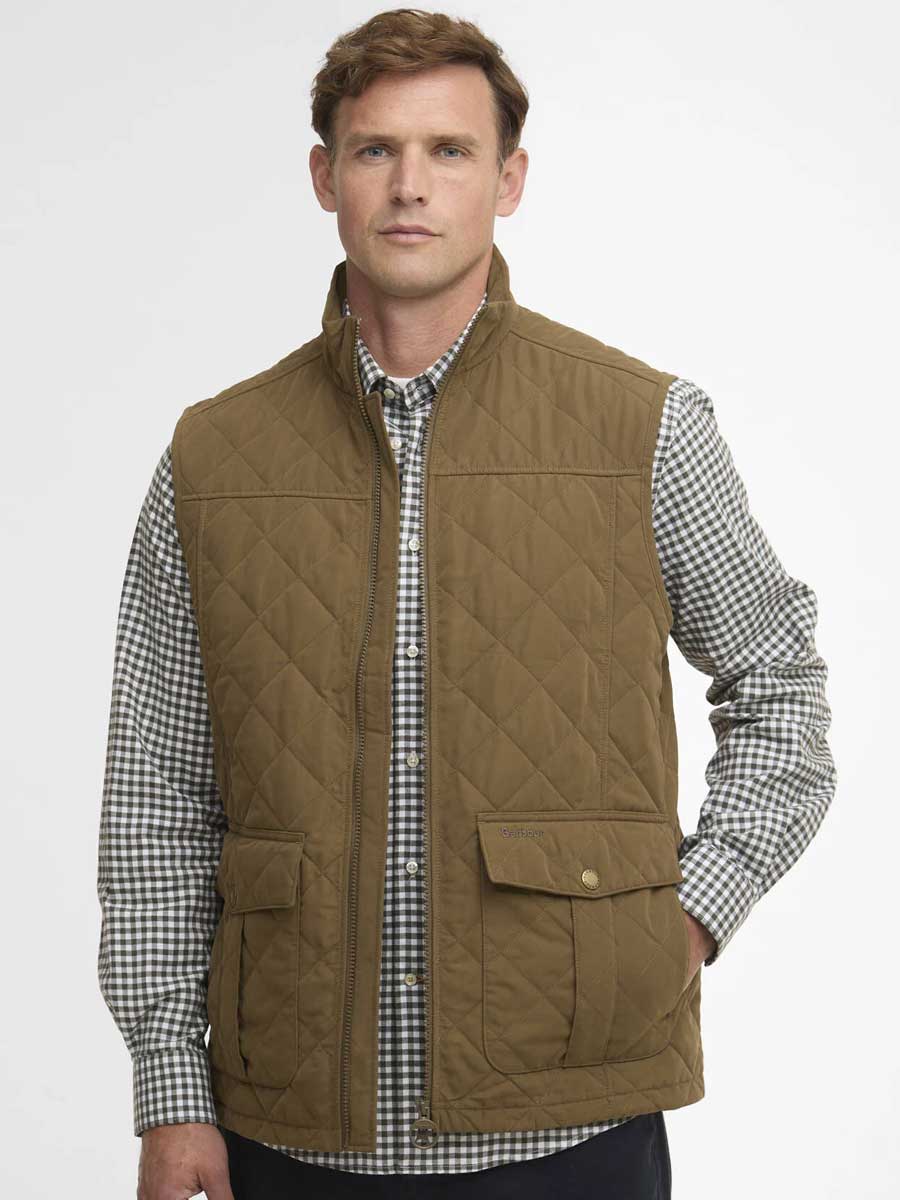 BARBOUR Men's Sander Quilted Gilet - Beech