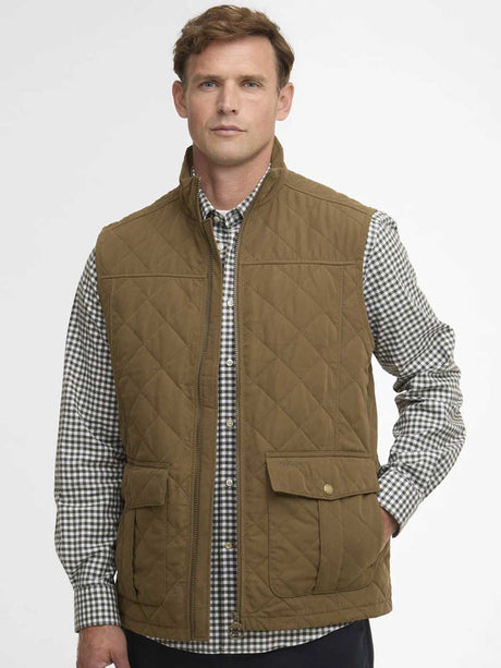 BARBOUR Men's Sander Quilted Gilet - Beech