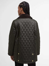 BARBOUR Modern Beadnell Quilted Jacket - Women's - Sage / Ancient Tartan