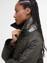 BARBOUR Modern Beadnell Quilted Jacket - Women's - Sage / Ancient Tartan