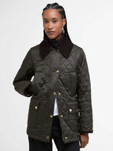 BARBOUR Modern Beadnell Quilted Jacket - Women's - Sage / Ancient Tartan