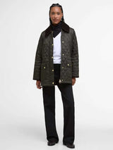 BARBOUR Modern Beadnell Quilted Jacket - Women's - Sage / Ancient Tartan