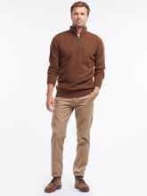 Load image into Gallery viewer, BARBOUR Nelson Essential Half Zip Jumper - Mens - Dark Sand
