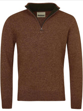 Load image into Gallery viewer, BARBOUR Nelson Essential Half Zip Jumper - Mens - Dark Sand
