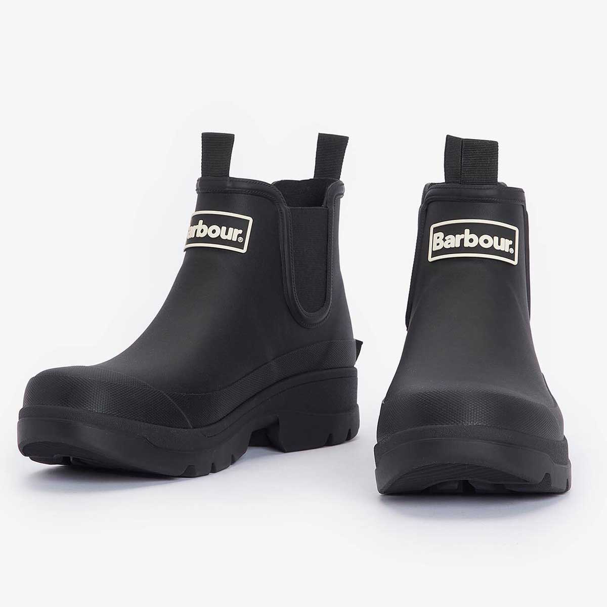 Barbour Nimbus Chelsea Boot Style Wellingtons - Womens - Black
