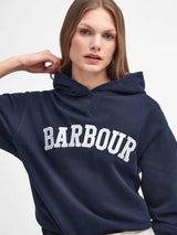 BARBOUR Northumberland Hoodie - Women's - Navy / White