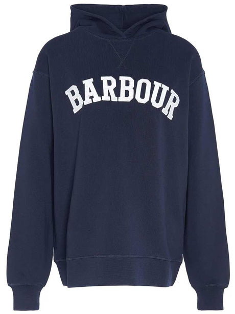 BARBOUR Northumberland Hoodie - Women's - Navy / White