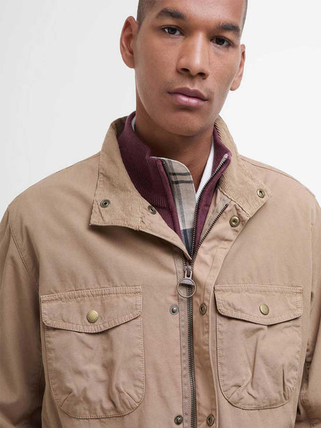 BARBOUR Ogston Casual Jacket - Mens - Stone