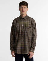 BARBOUR Panwell Thermo-Weave Checked Shirt - Mens - Camel