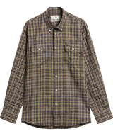 BARBOUR Panwell Thermo-Weave Checked Shirt - Mens - Camel