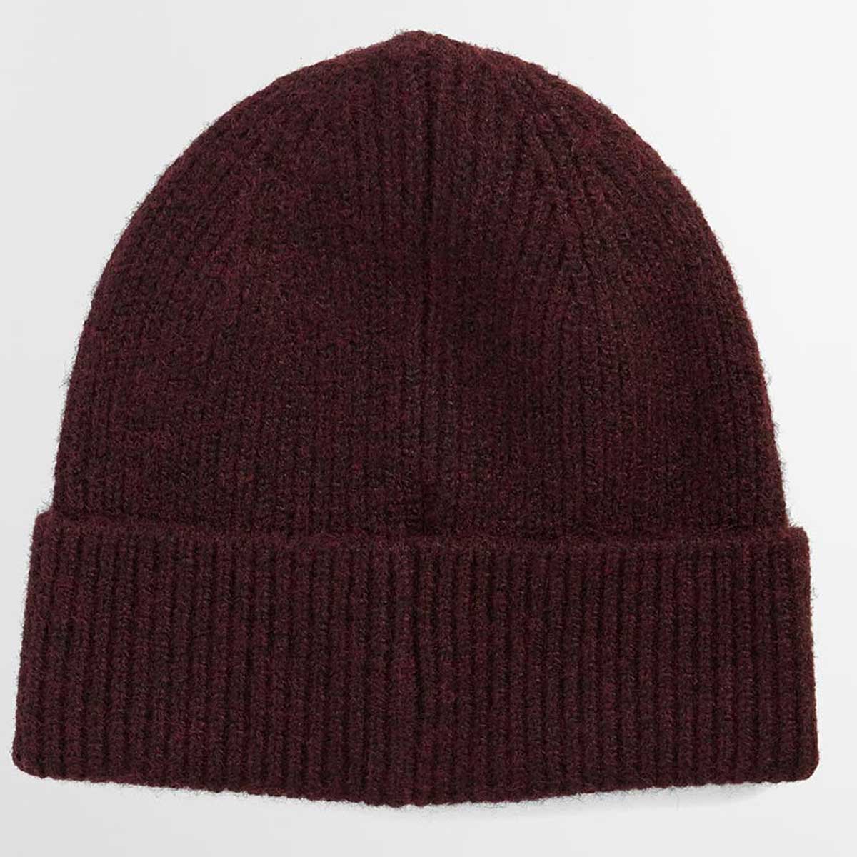 BARBOUR Pendle Beanie Hat - Women's - Wine