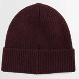 BARBOUR Pendle Beanie Hat - Women's - Wine