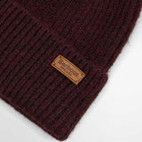 BARBOUR Pendle Beanie Hat - Women's - Wine