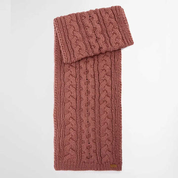 BARBOUR Penshaw Beanie Scarf Gift Set Women's Arabesque Pink