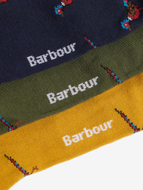 BARBOUR Pheasant Socks Gift Set - Mens - Forest Mist