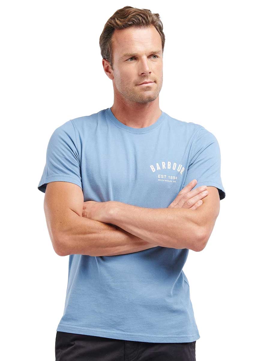 BARBOUR Preppy T-Shirt - Men's - Force Blue