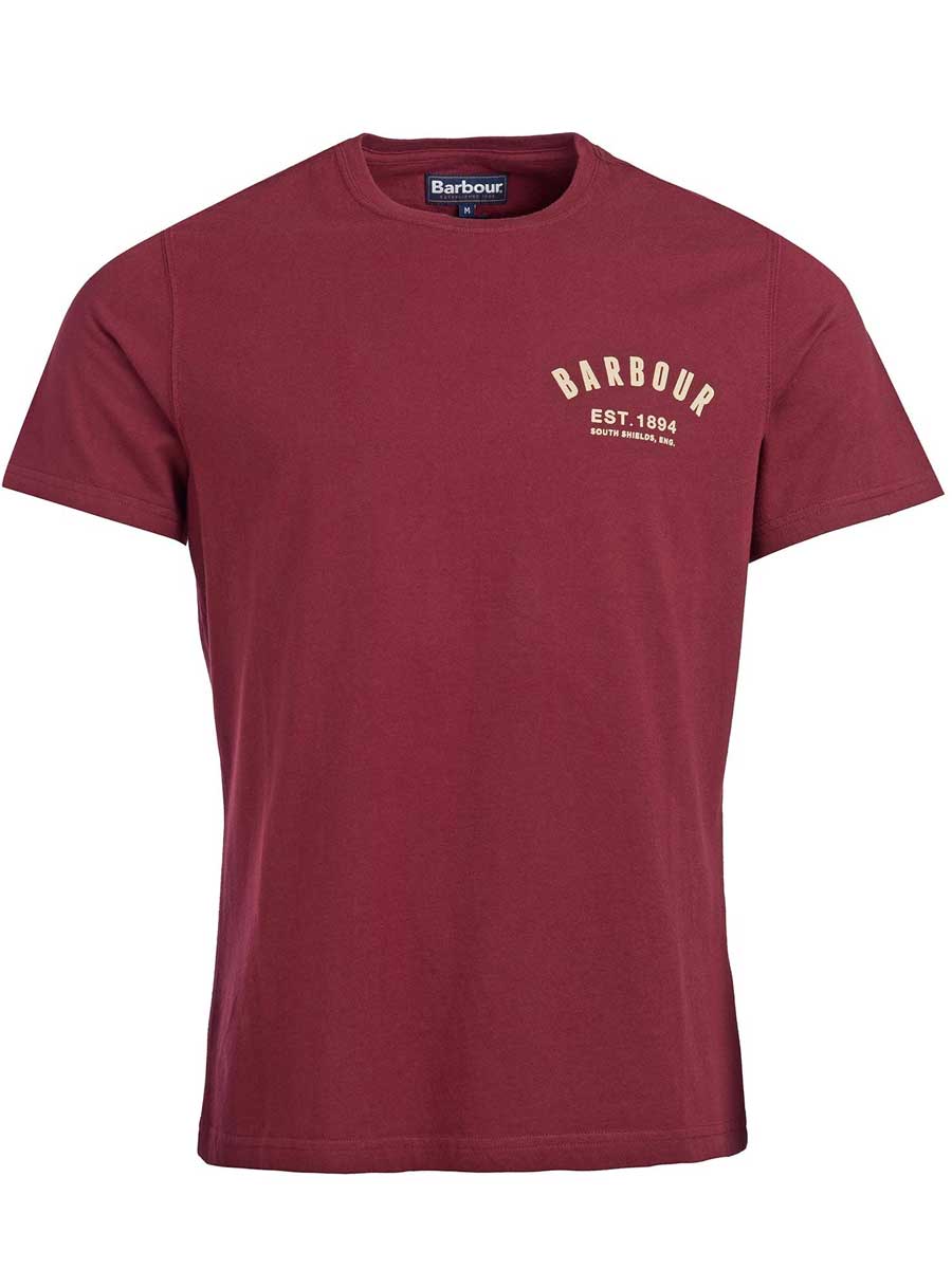 BARBOUR Preppy T-Shirt - Men's - Ruby