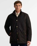 BARBOUR Prestbury Wax Jacket - Mens - Rustic