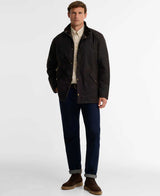 BARBOUR Prestbury Wax Jacket - Mens - Rustic