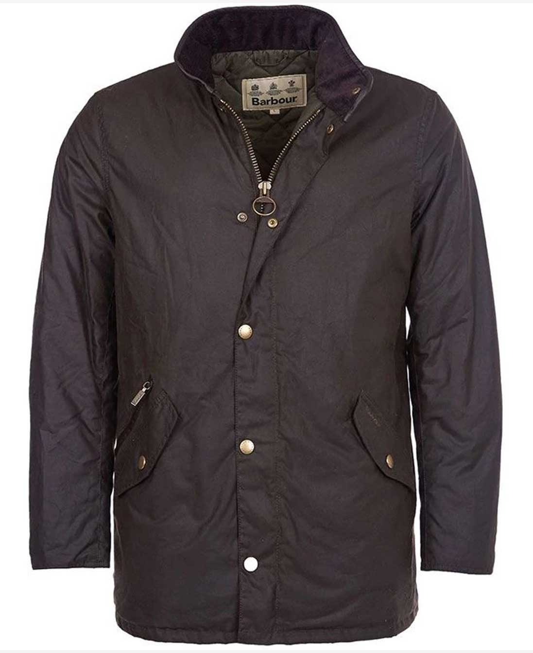 BARBOUR Prestbury Wax Jacket - Mens - Rustic