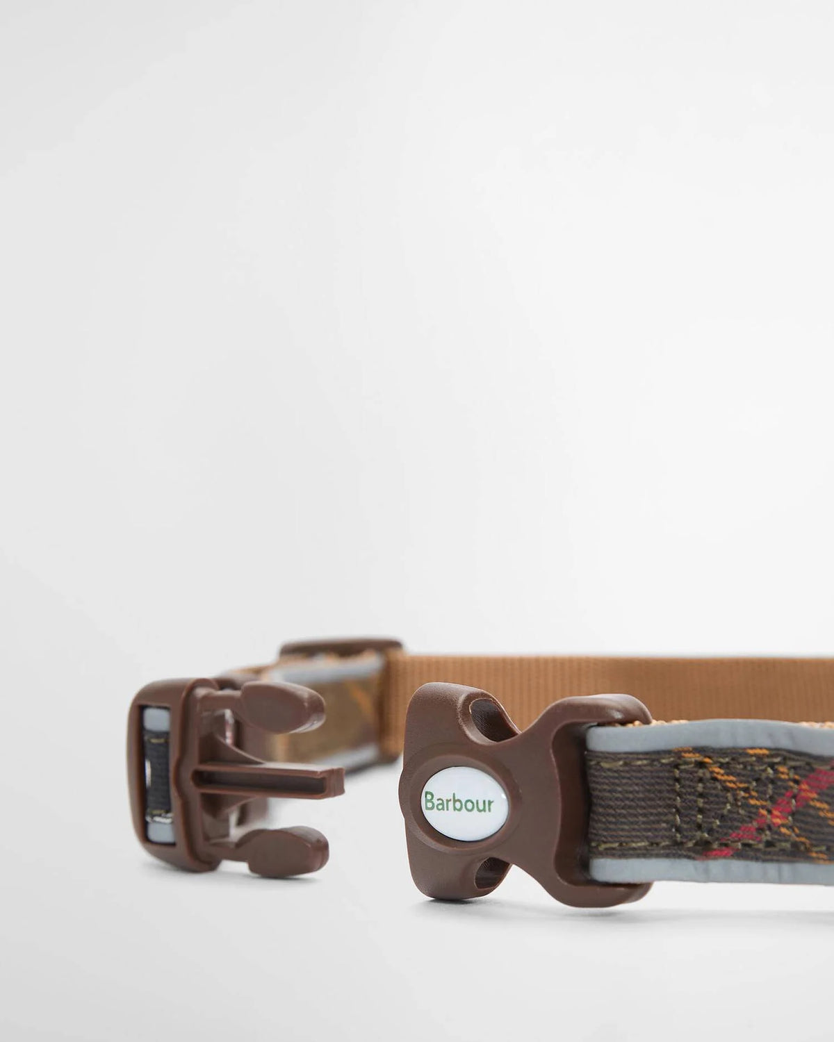 BARBOUR Reflective Tartan Dog Collar - Classic Tartan