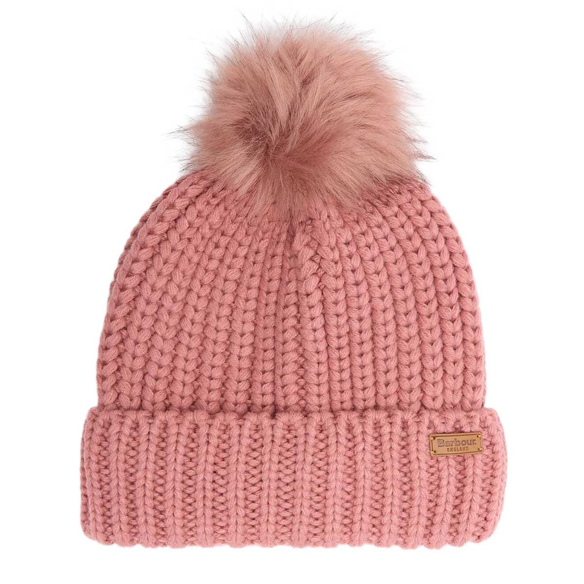 BARBOUR Saltburn Beanie Hat - Dusty Rose
