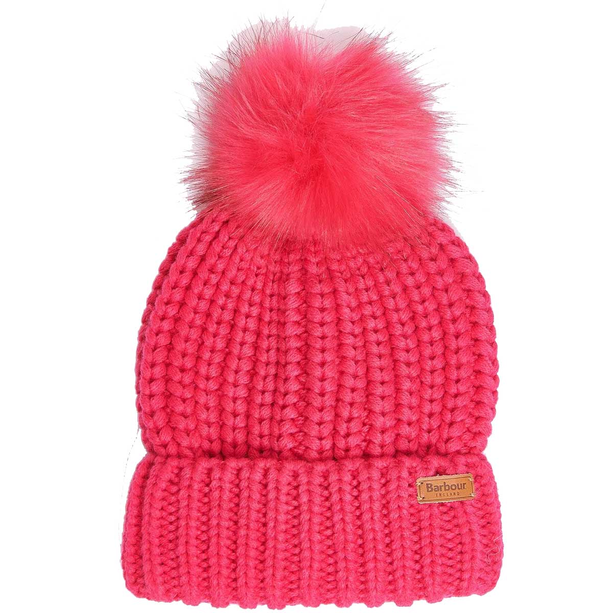 BARBOUR Saltburn Beanie Hat - Pink Dahlia