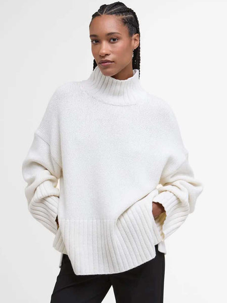 BARBOUR Serena High-Neck Jumper - Women's - Cloud