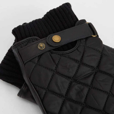 BARBOUR Singsby Quilted Waterproof Gloves - Black