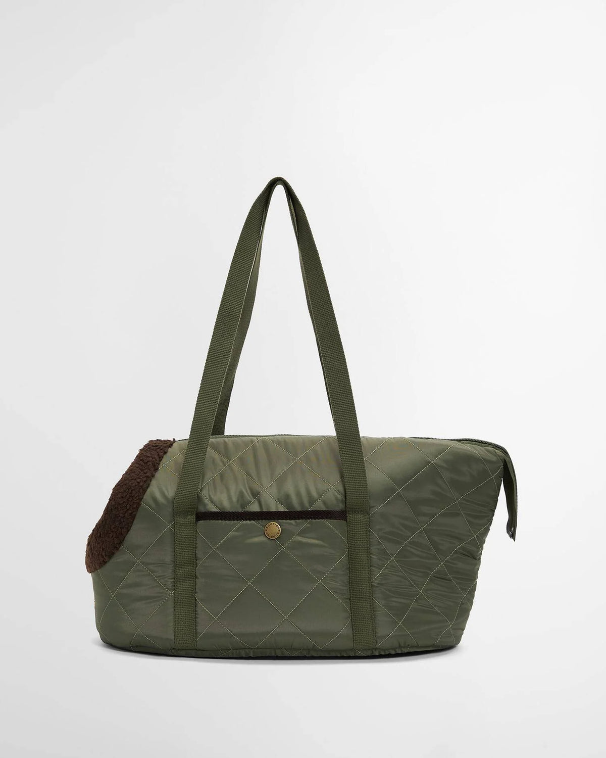 BARBOUR Small Quilted Dog Carrier - Olive