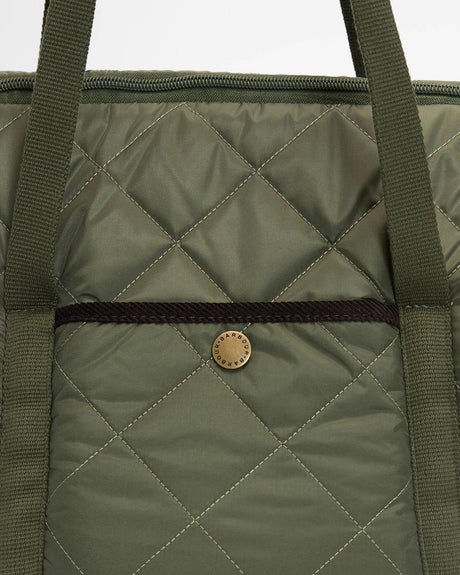 BARBOUR Small Quilted Dog Carrier - Olive