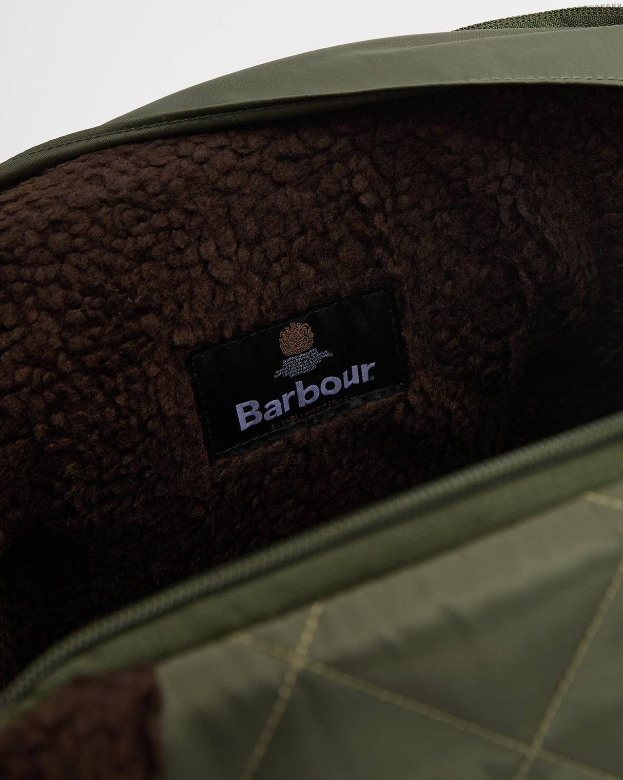 BARBOUR Small Quilted Dog Carrier - Olive