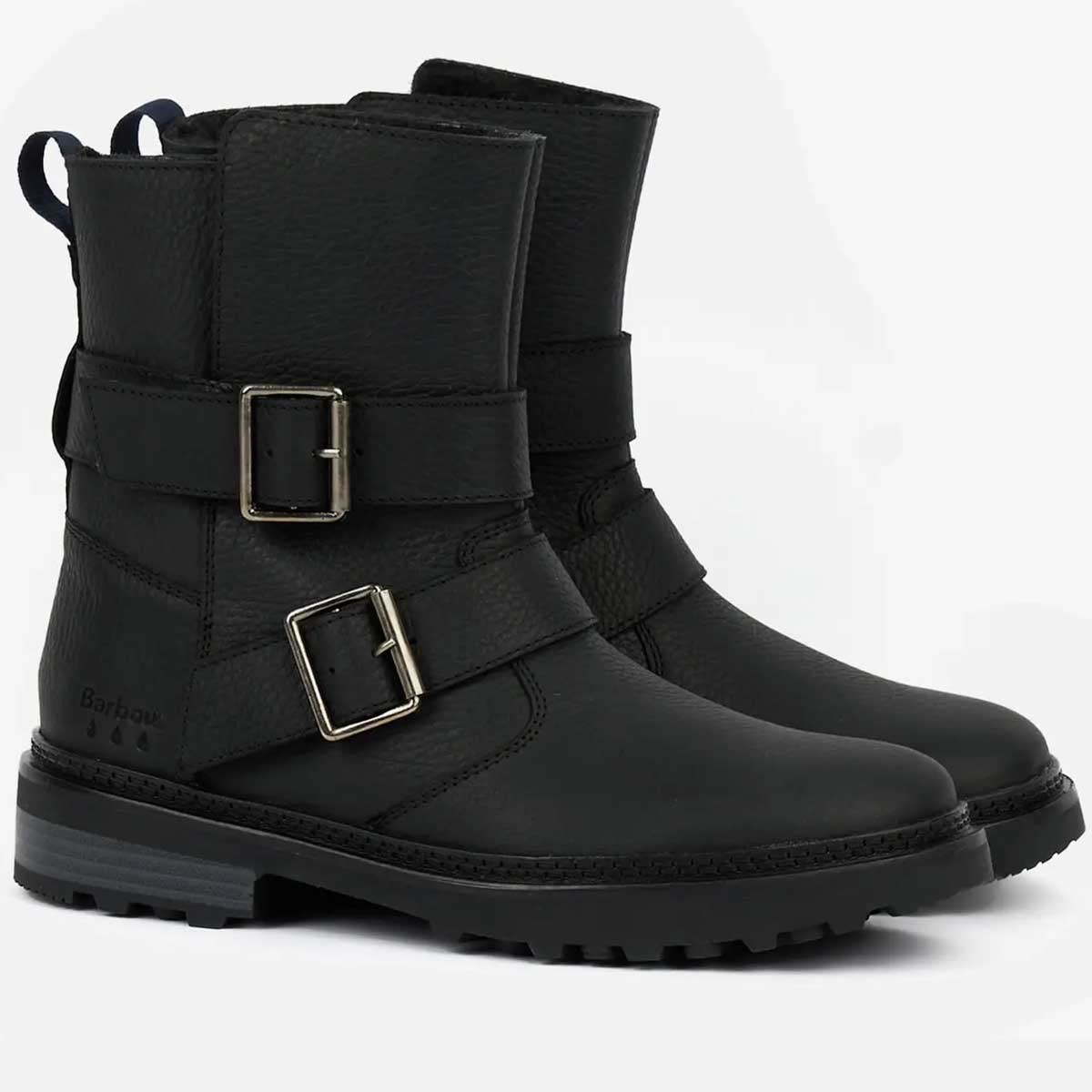 50% OFF BARBOUR Spear Fur Lined Boots - Ladies - Black - Size: 5 (EU38) (NO BOX)