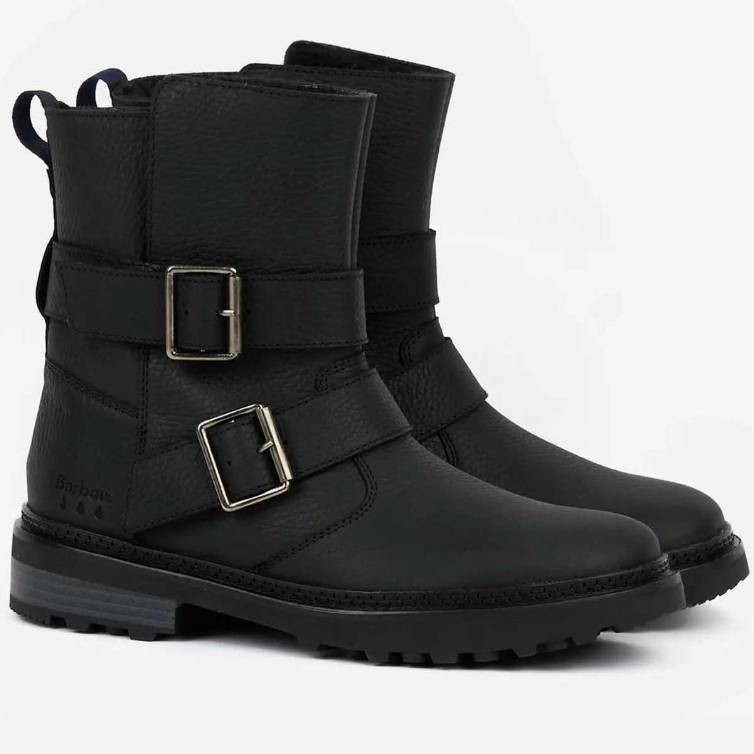 50% OFF BARBOUR Spear Fur Lined Boots - Ladies - Black - Size: UK 5 (NO BOX)