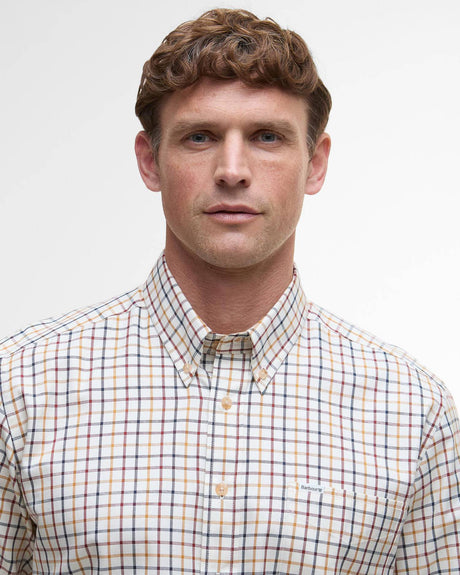 BARBOUR Sporting Regular Long-Sleeved Shirt - Mens - Copper