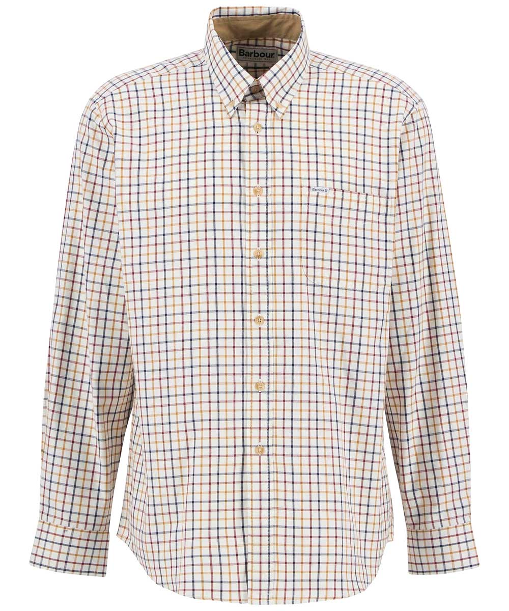BARBOUR Sporting Regular Long-Sleeved Shirt - Mens - Copper