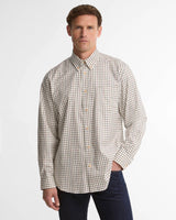 BARBOUR Sporting Regular Long-Sleeved Shirt - Mens - Dark Bordeaux