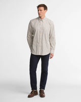 BARBOUR Sporting Regular Long-Sleeved Shirt - Mens - Dark Bordeaux
