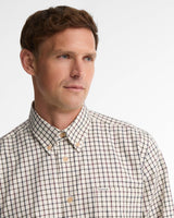 BARBOUR Sporting Regular Long-Sleeved Shirt - Mens - Dark Bordeaux