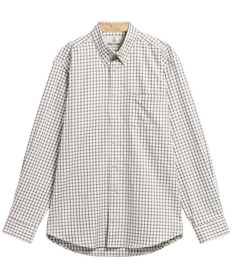 BARBOUR Sporting Regular Long-Sleeved Shirt - Mens - Dark Bordeaux