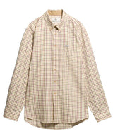 BARBOUR Sporting Regular Long-Sleeved Shirt - Mens - Red/Khaki