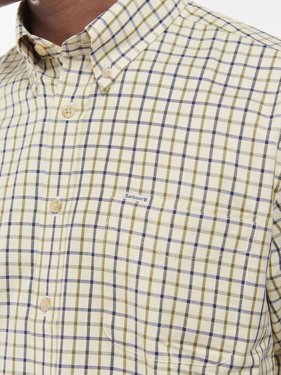 BARBOUR Sporting Tattersall Check Shirt - Men's - Navy/Olive